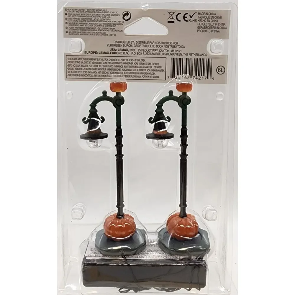 Lemax Spooky Town 2017 Witch Pumpkin Patch Lights, Set of 2 #74217